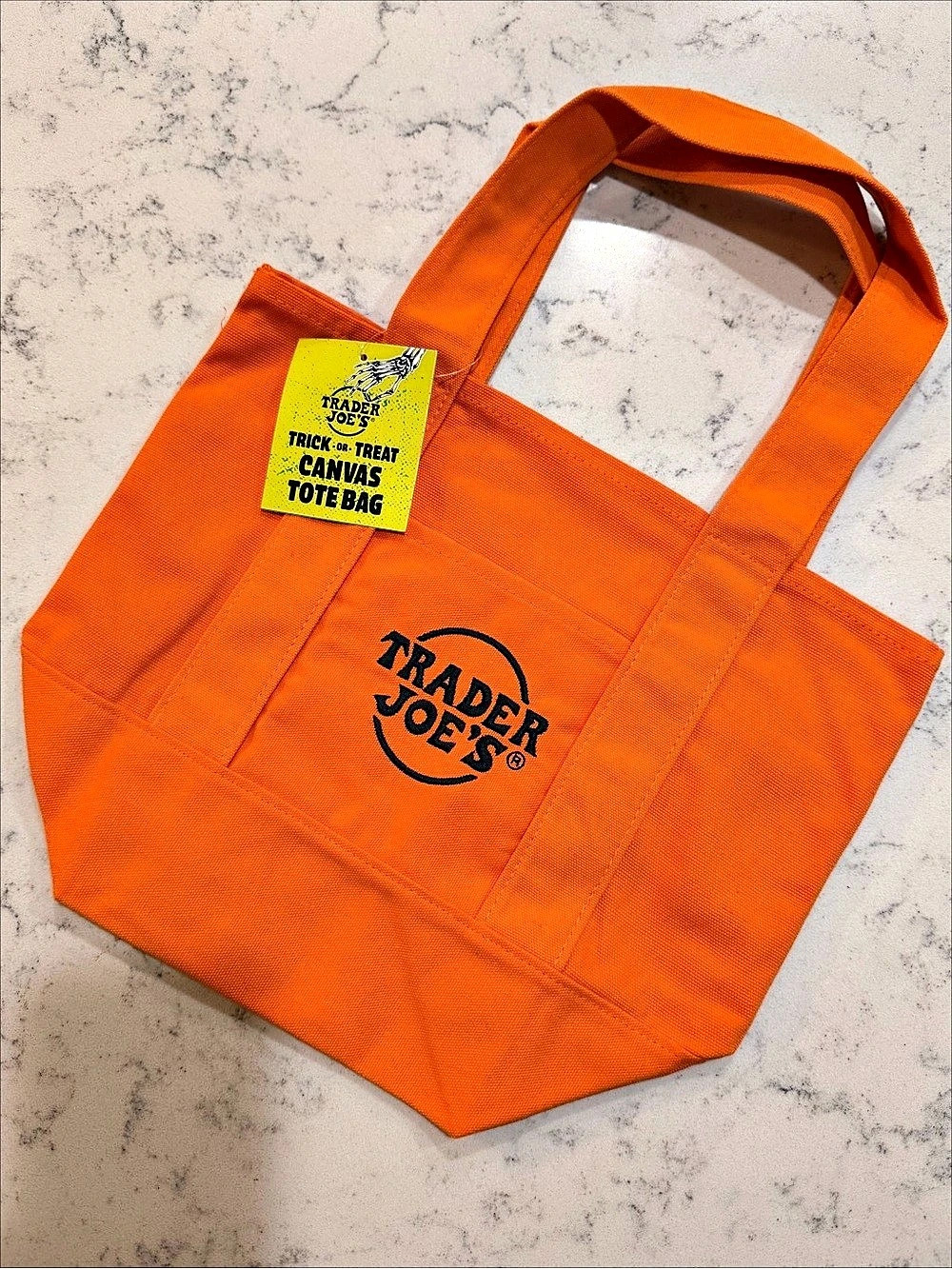 Trader Joe's Trick-or-Treat Mini Canvas Tote Bag, NWT